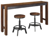 Diamond Furniture - Ashley Furniture - Torjin Counter Height Dining Table and 2 Barstools - Counter Height Dining Table and 2 Barstools - D440D1